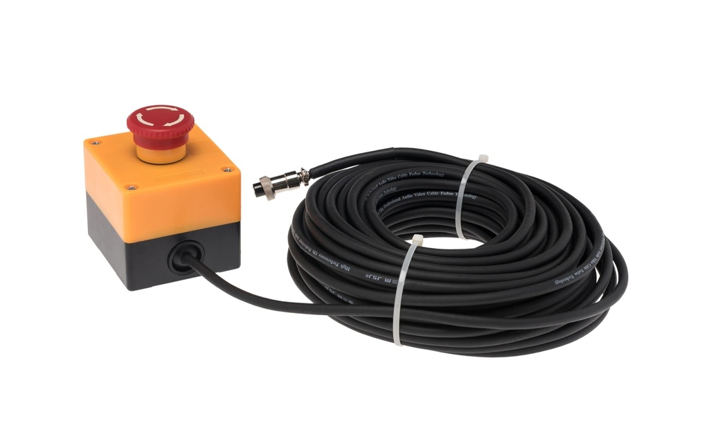 BeamZ Pro Câble de commande Laser 20 m bouton d'arrêt d'urgence