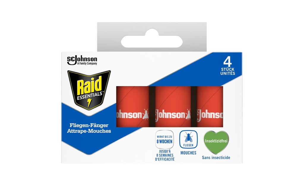 Raid Essentials Attrape-mouches Classic 4 Pièce/s