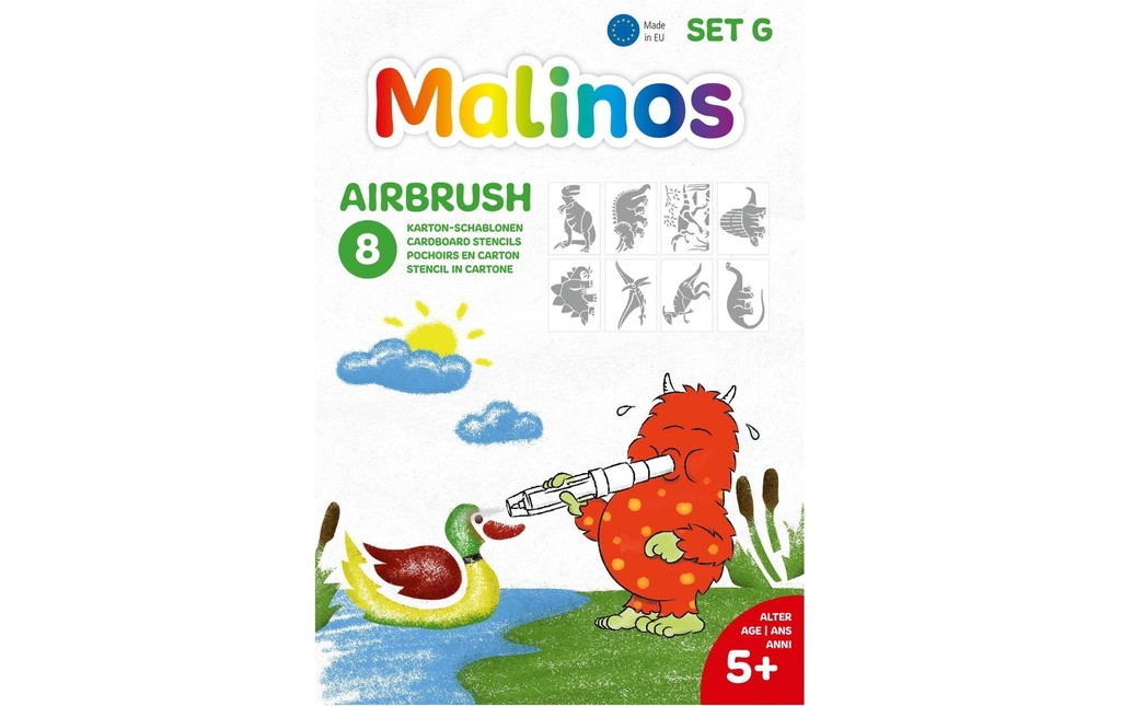 Malinos Gabarit A5 Dinosaure.