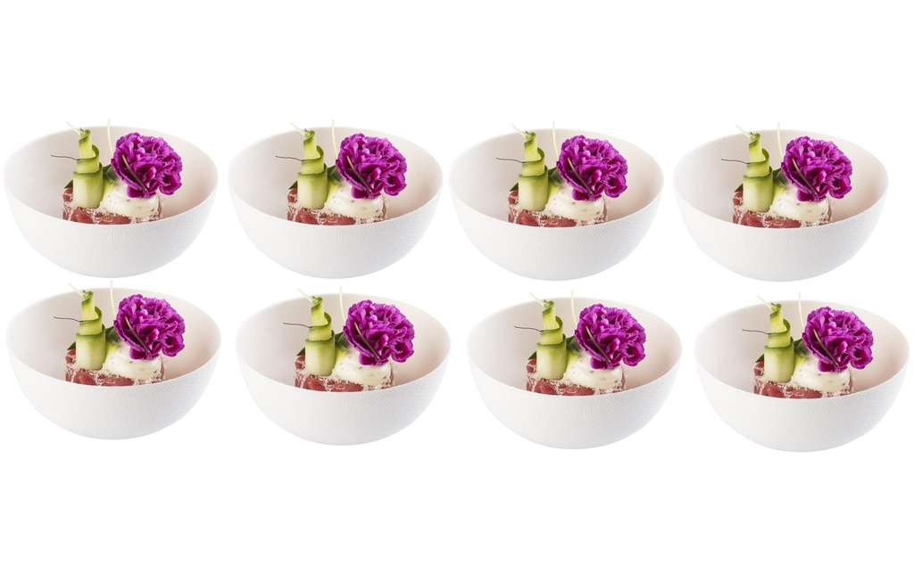 Sier Bols jetables Bagastro 11 cm, 20 Pièce/s, Blanc