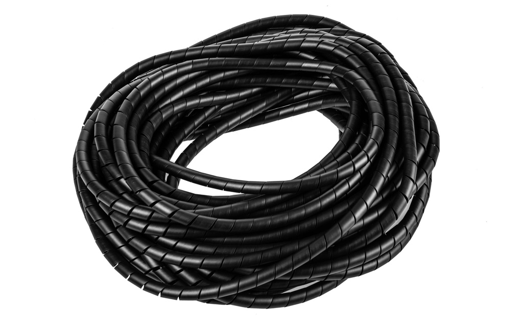 Plica Tuyau en spirale 25 m x 12 mm Noir