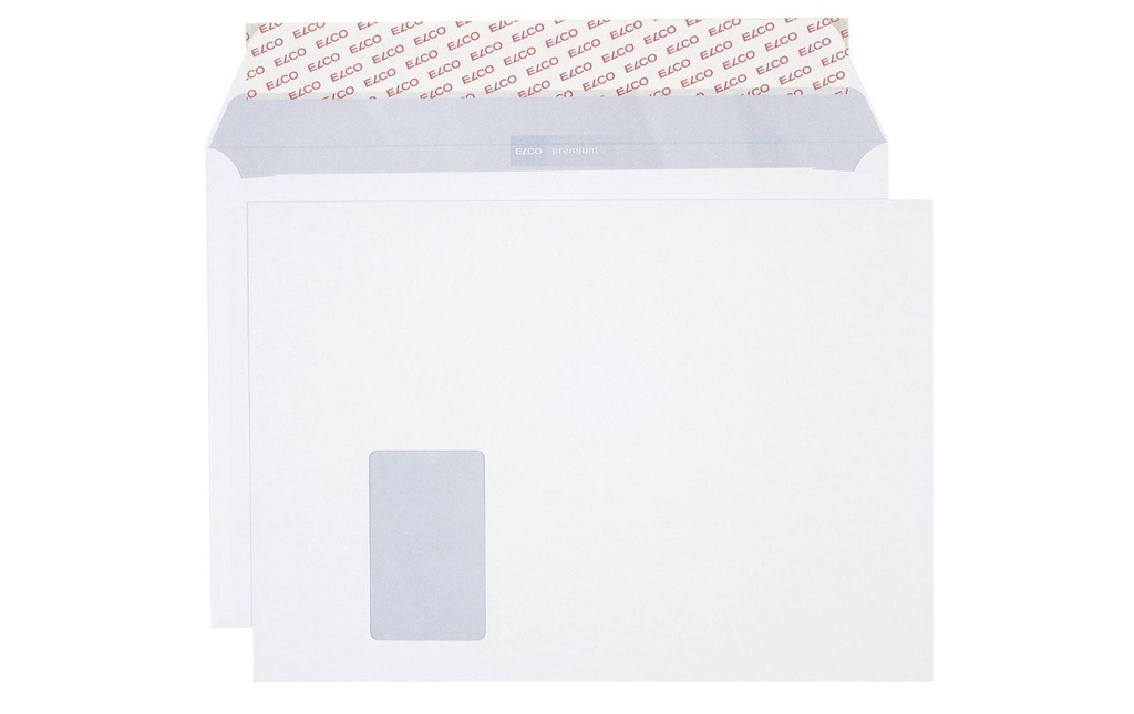 ELCO Enveloppe Premium C4 avec fenêtre à gauche, 250 pièces