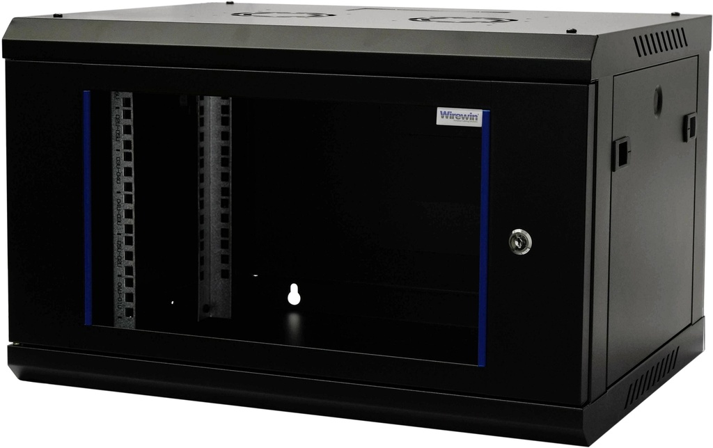 Wirewin Coffre de mur 600X450X6U Pro 3rd Gen 19 / 6HE / Noir