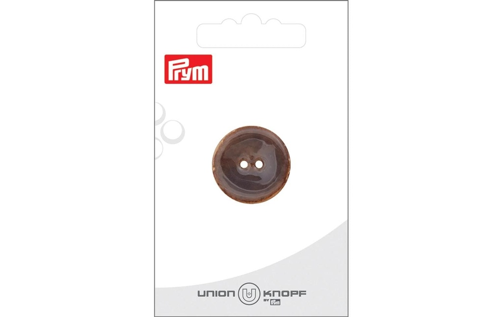 Prym Union Knopf Boutons Noix de coco 23 mm, 1 pièce, Gris clair