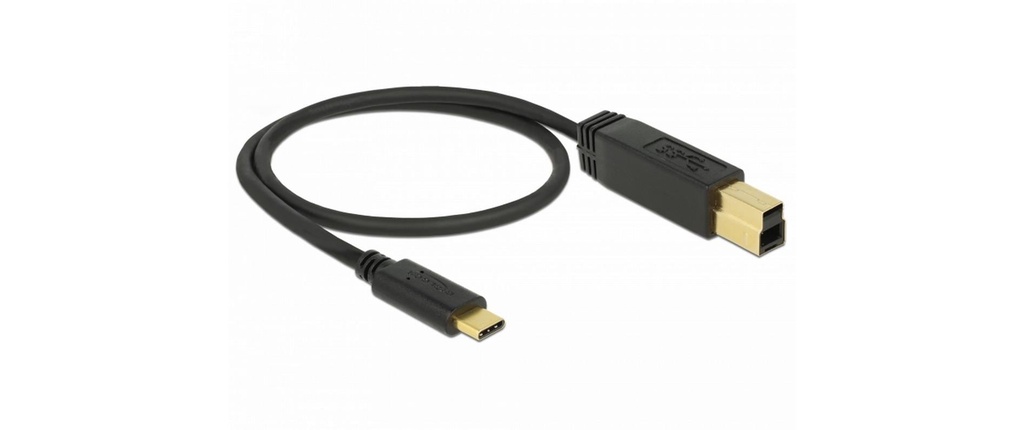 Delock Câble USB 3.1  USB-C - USB-B 0.5 m