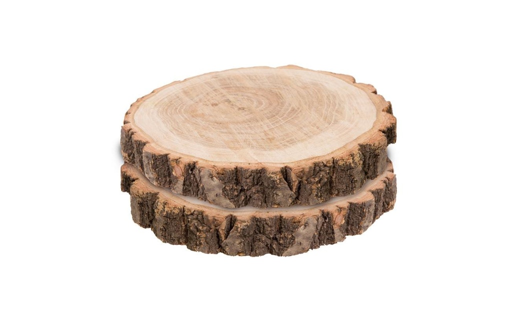 Dekomat AG Disques en bois 2 pièces, 20 x 3 cm