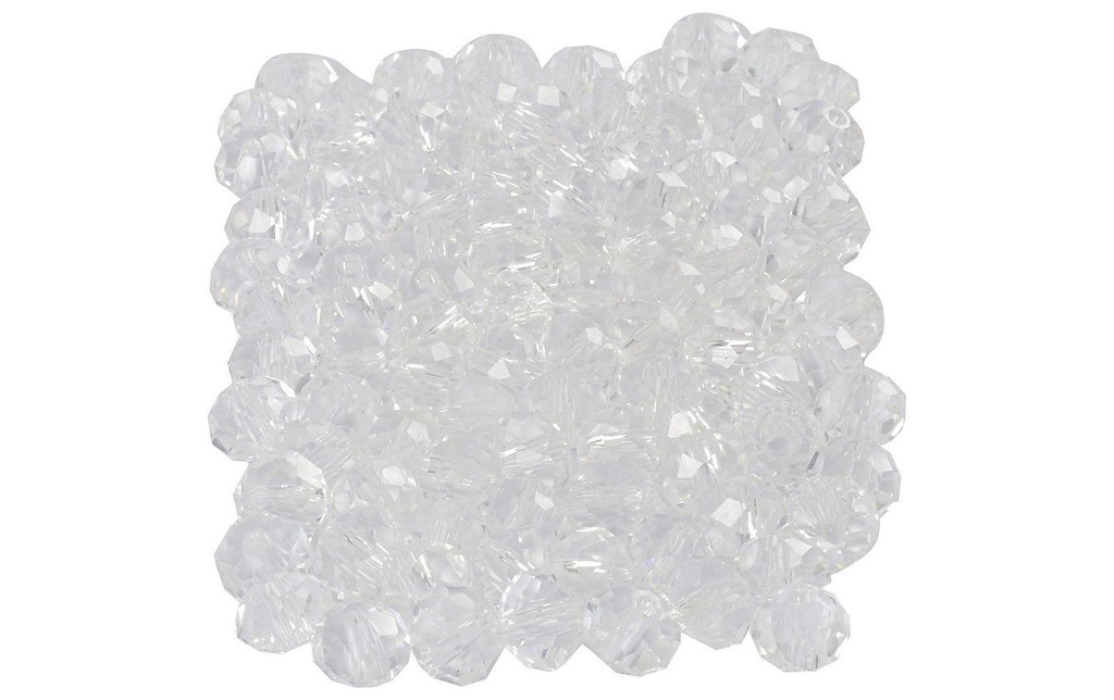 Creativ Company Perles en verre 5 mm x 6 mm Transparent