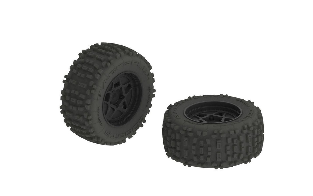 Arrma Pneu BACK-FLIP MT 6S 2 pièces