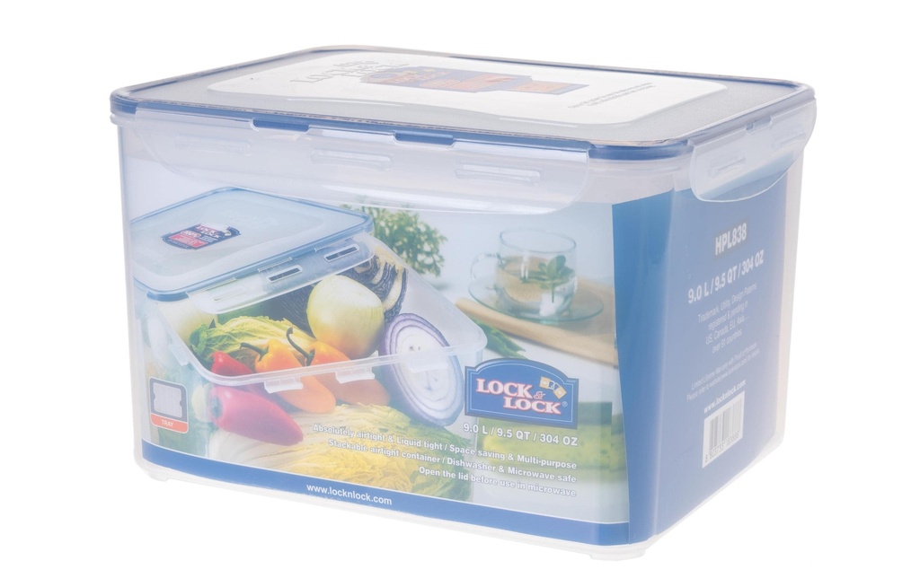 Lock & Lock Récipients à provisions 9 l, Transparent