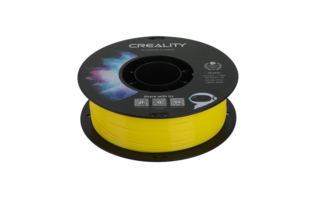 Creality Filament PETG, Jaune, 1.75 mm, 1 kg