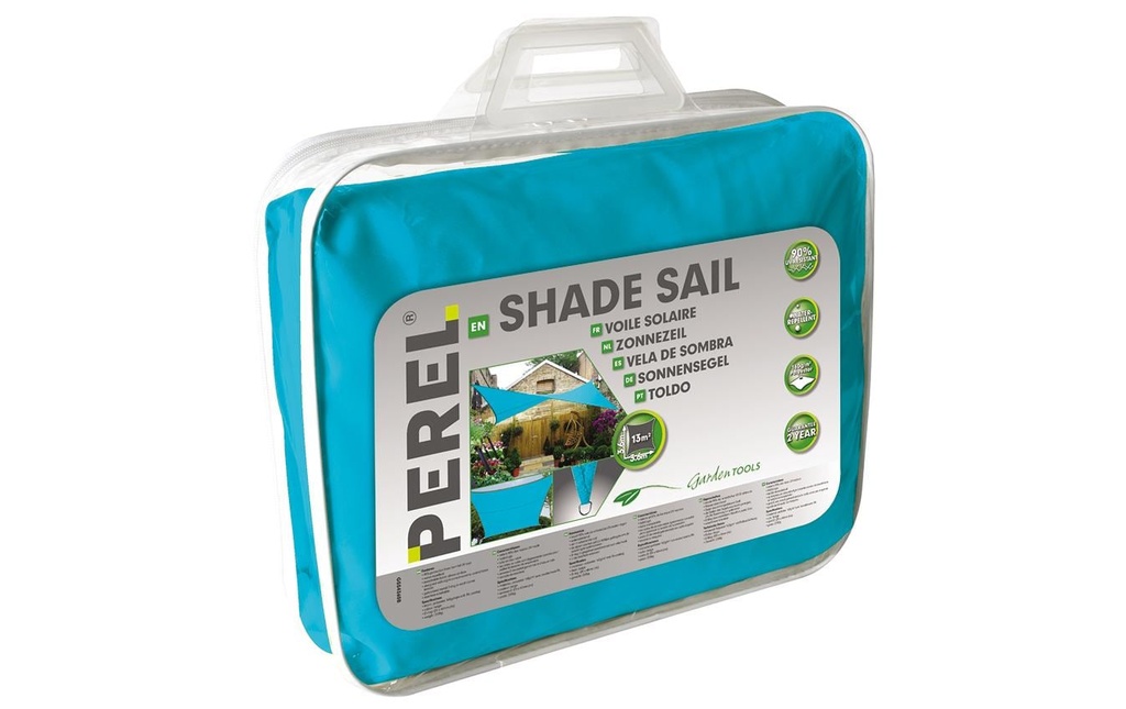 Perel Voile d’ombrage 500 cm, carré