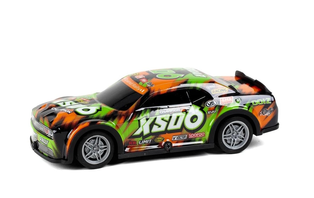 TEC-TOY Voiture Roar SXO6 avec lumière, vert/orange, 1:22