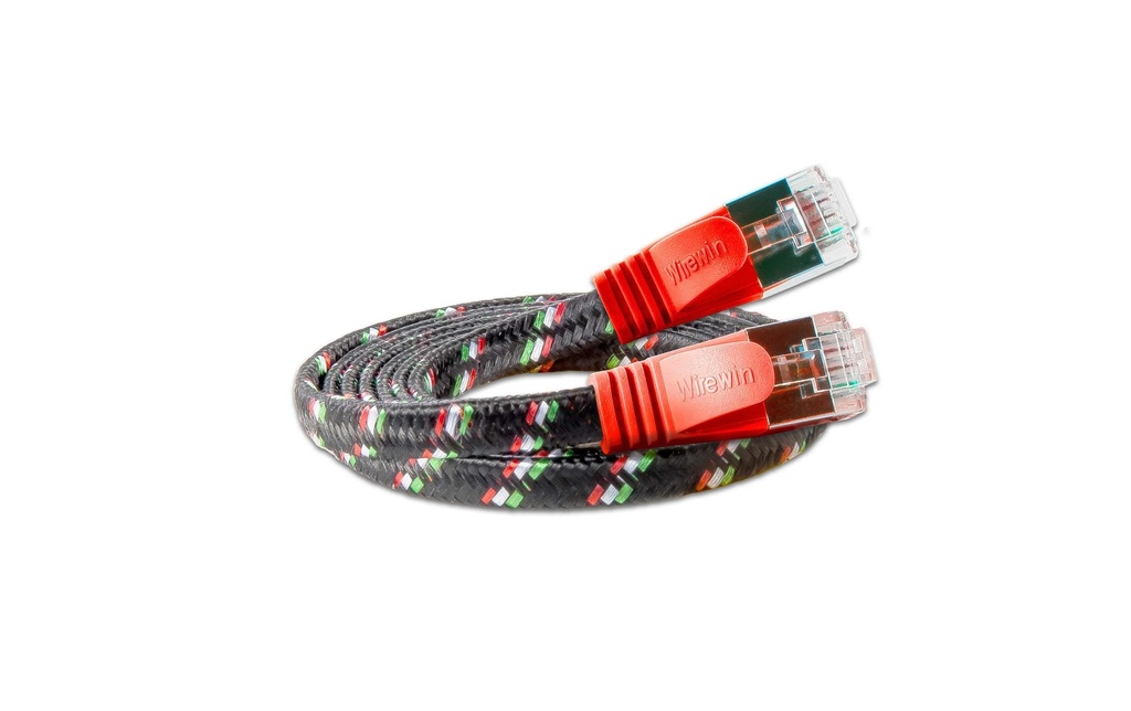 SLIM Câble patch slim RJ-45 - RJ-45, Cat 6, STP, 5 m, Rouge