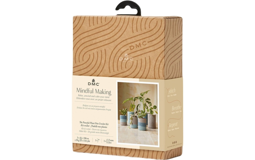 DMC Kit de crochet Mindful Making Amis des fleurs, Ø 7 x 11 cm