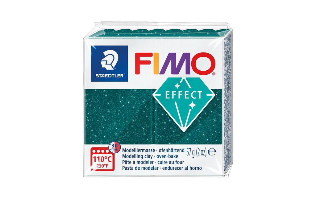 Fimo Matière à modeler Effet 57g Galaxy vert