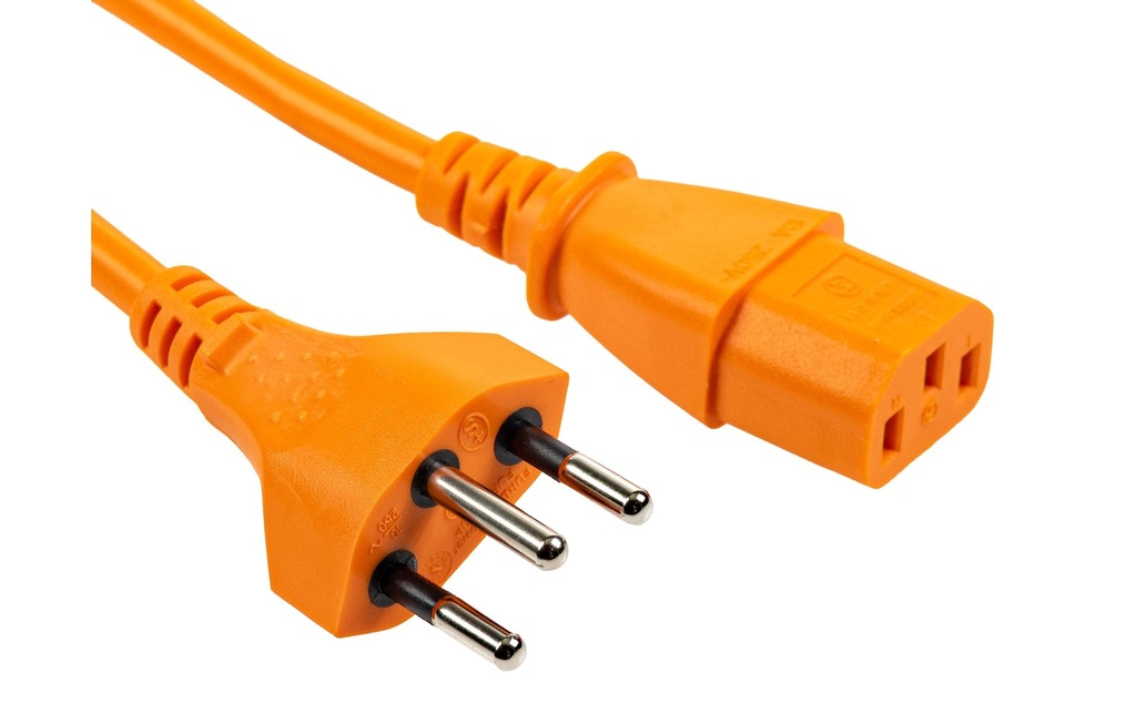 FURBER.power Câbles d’alimentation C13-T12 0.5 Orange