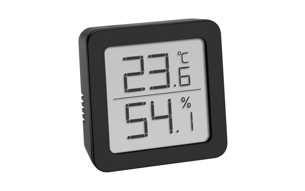 TFA Dostmann Thermo/hygromètre Digital, Noir