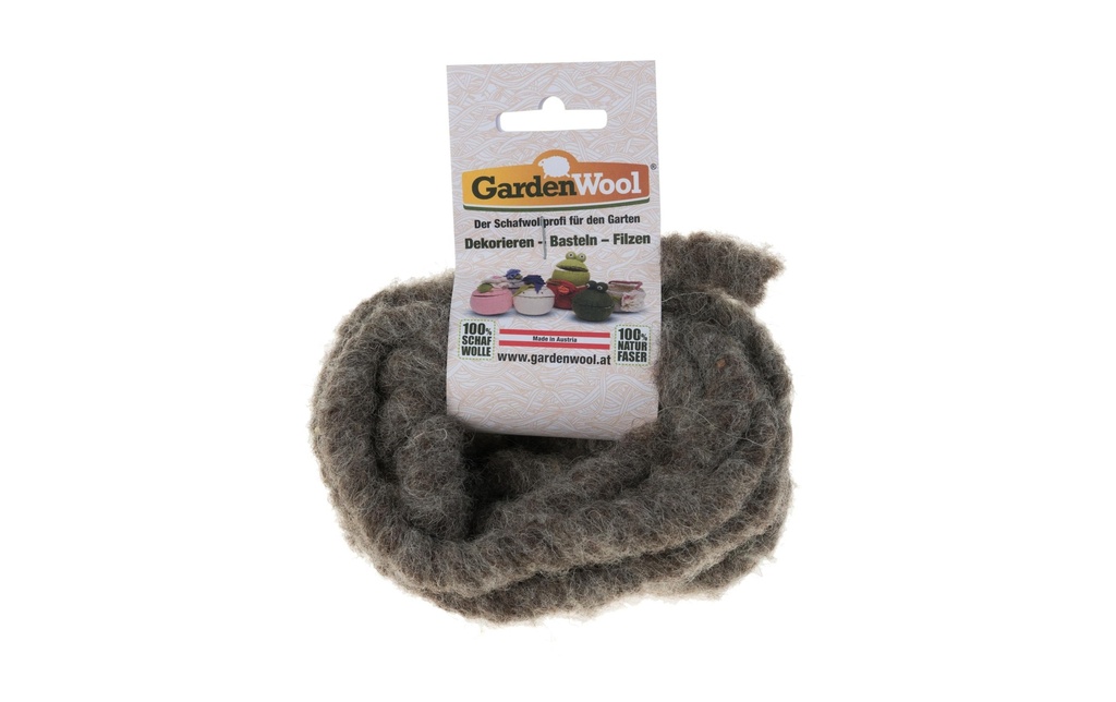 GardenWool Cordon de laine 30 cm gris
