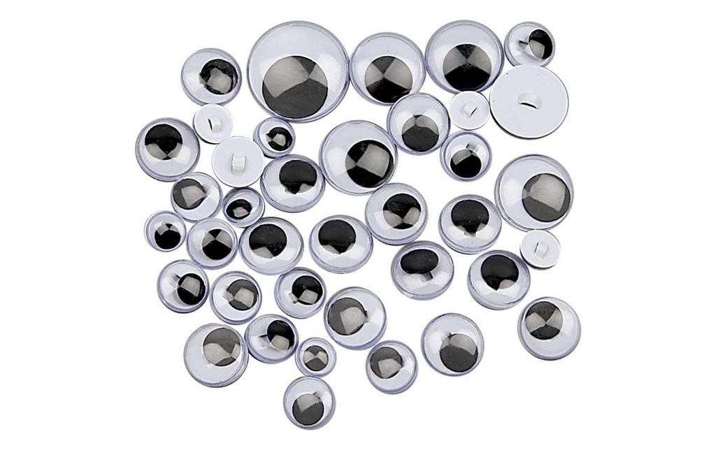 Creativ Company Yeux vacillants  Ø 8-20 mm 24 Pièce/s