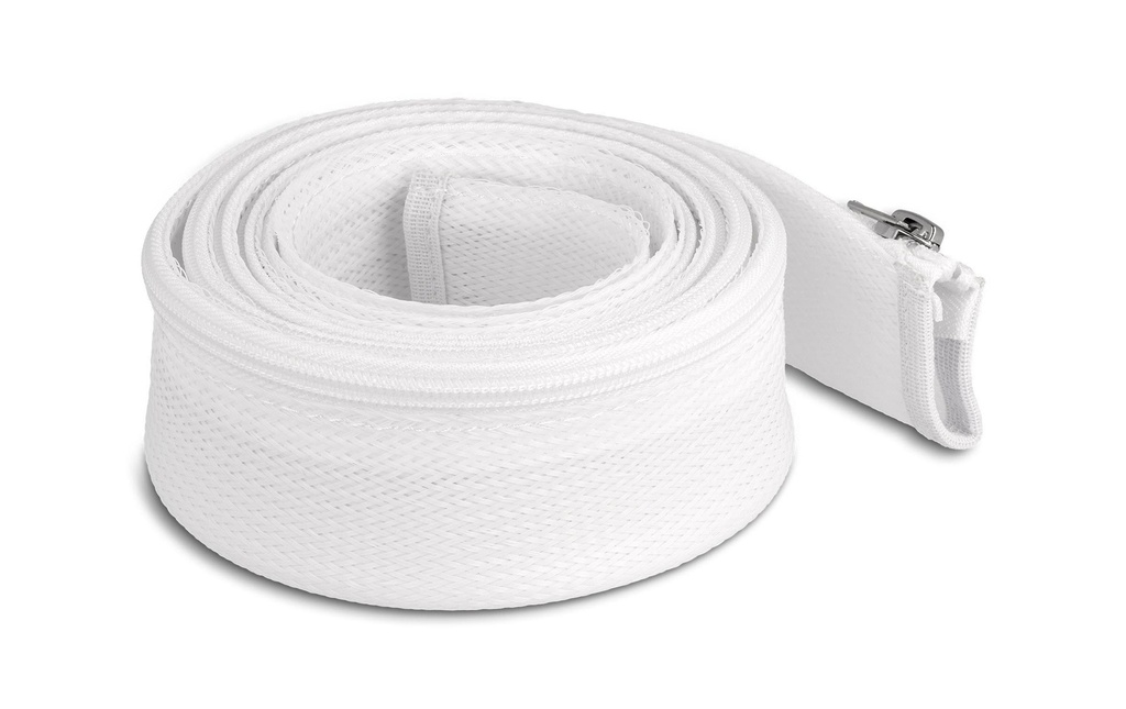 Delock Manchon tressé avec fermeture à glissière 2 m x 50 mm Blanc