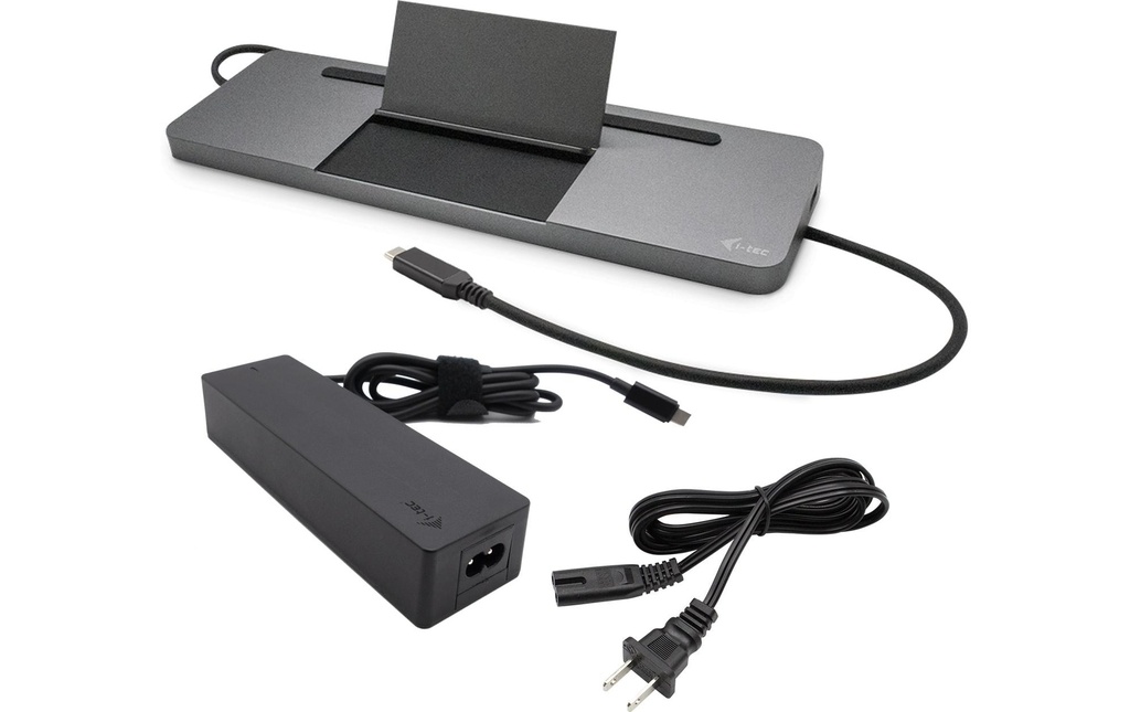 i-tec Station d'accueil USB-C 3x 4K, PD 85 W + chargeur universel 100 W