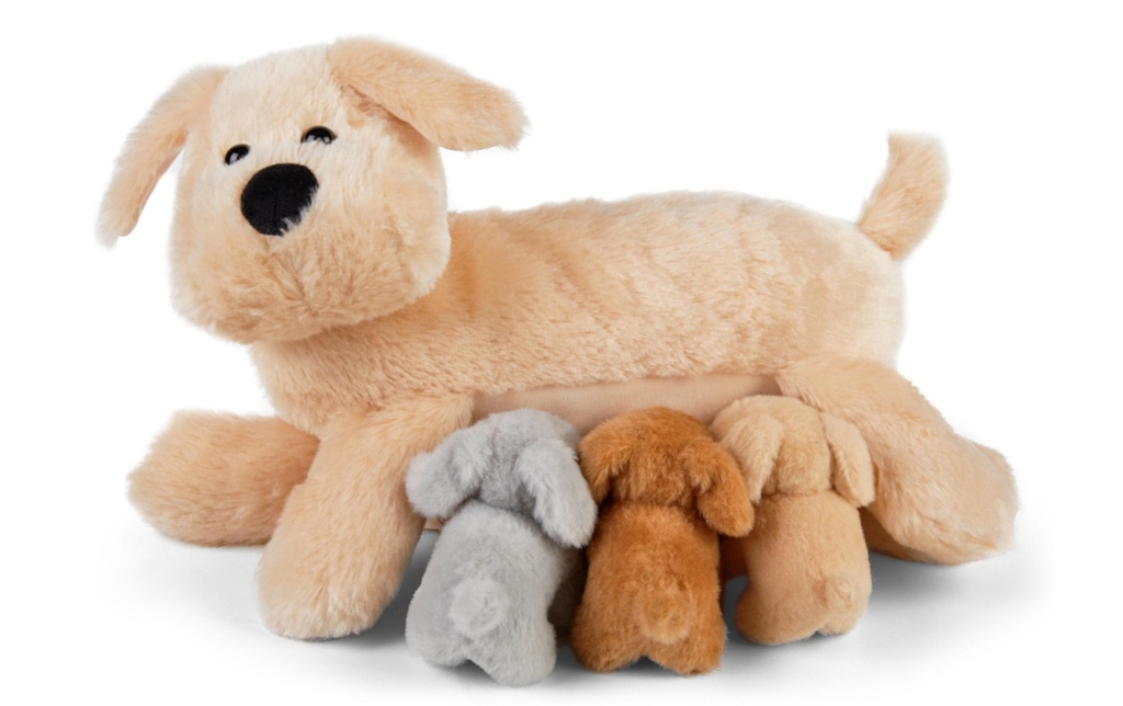Mamanimals Animal en peluche Mama Dog & Babies 25 cm