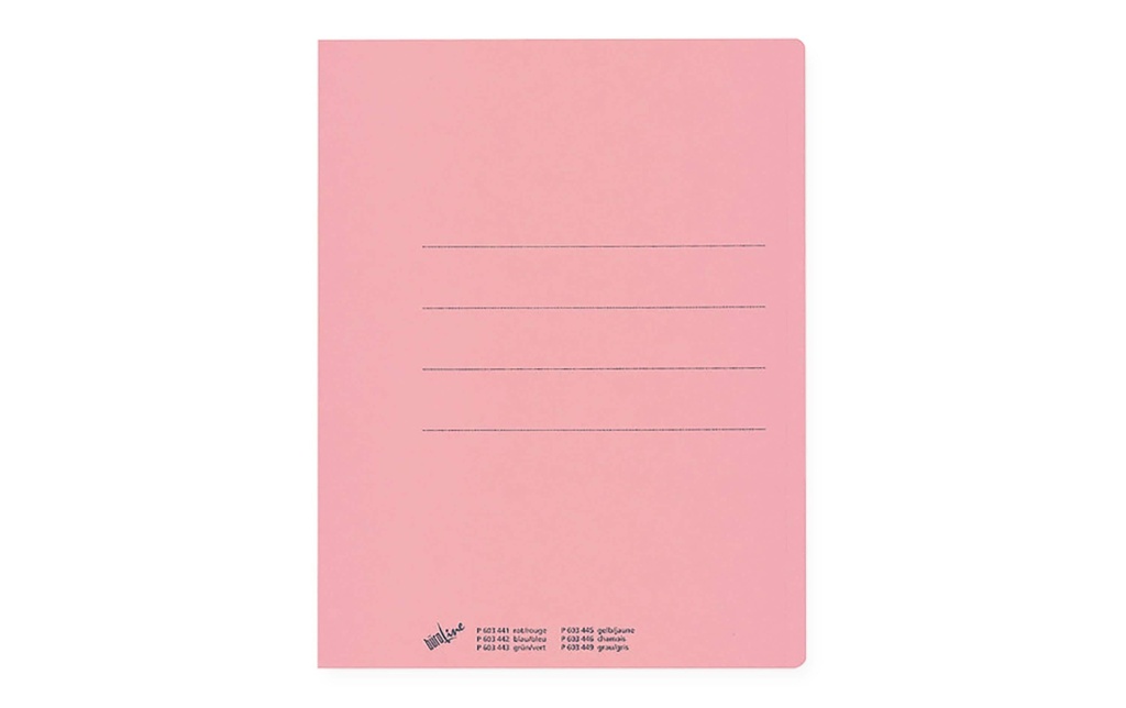 Büroline Dossier d’insertion Recycling A4 Rose, 100 pièces