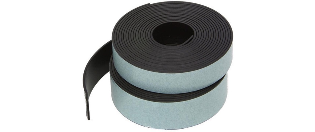 Berec Bande magnétique 25 mm x 3 m, Noir