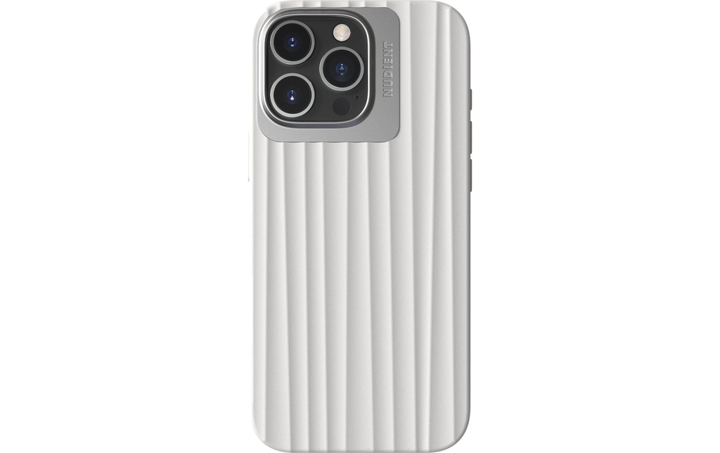 Nudient Coque arrière Bold MagSafe iPhone 16 Pro Max Blanc chalk