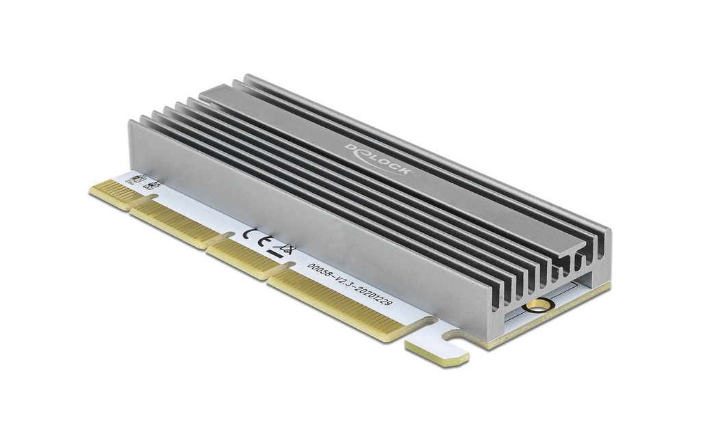 Delock Adaptateur de bus hôte PCI Express x16 - 1x NVMe M.2 Key M