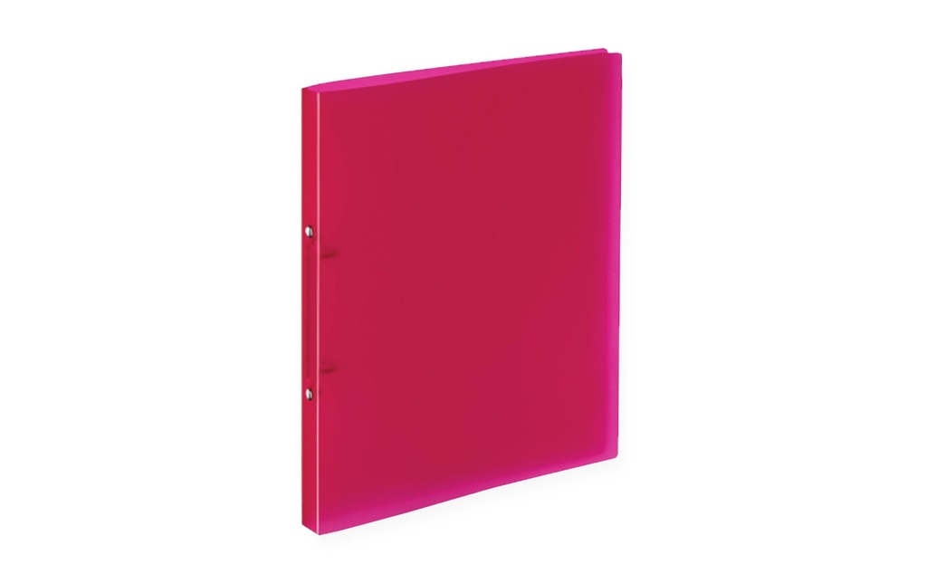 Kolma Classeur à anneaux Easy Soft Ø 2.1 cm, Rose/Transparent