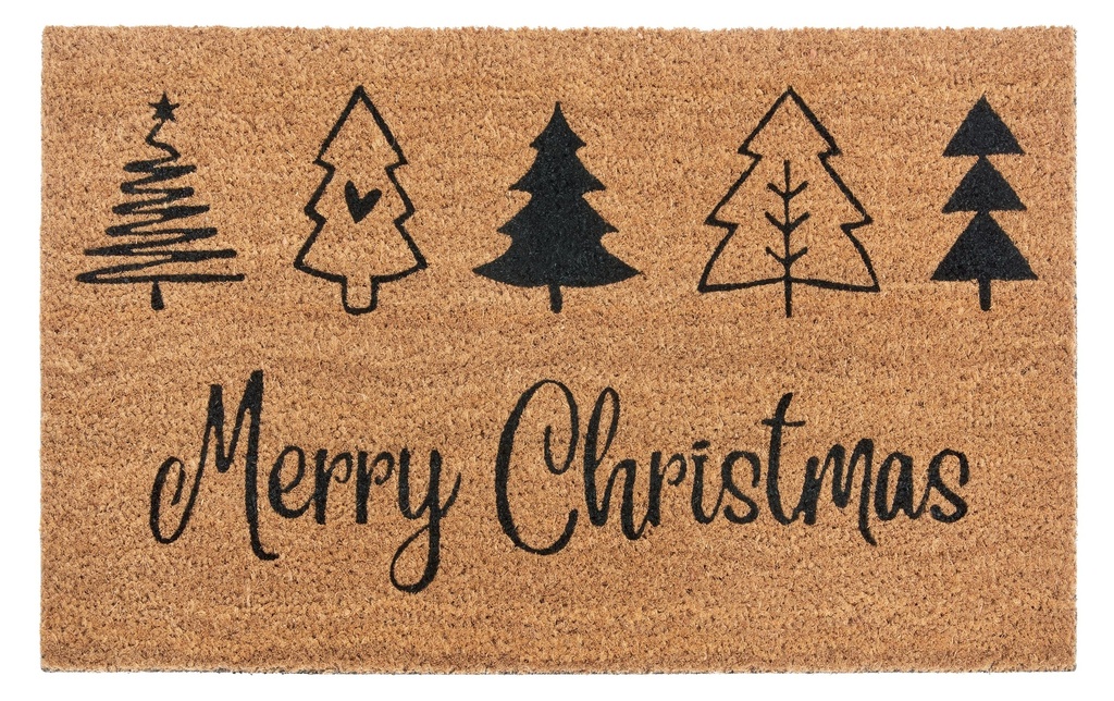 Hanse Home Tapis de sol Christmas Trees 45 cm x 75 cm