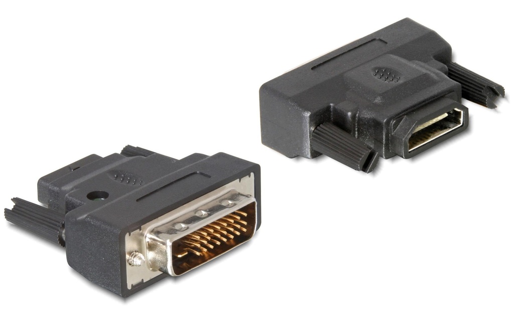 Delock Adaptateur DVI-25pin m - HDMI f avec LED