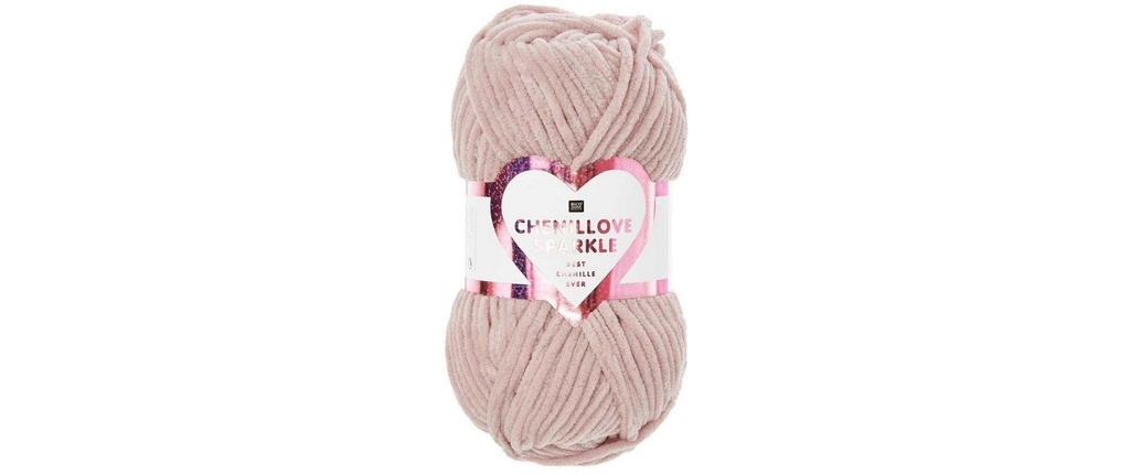 Rico Design Laine Rico Chenillove Sparkle Rose ancien