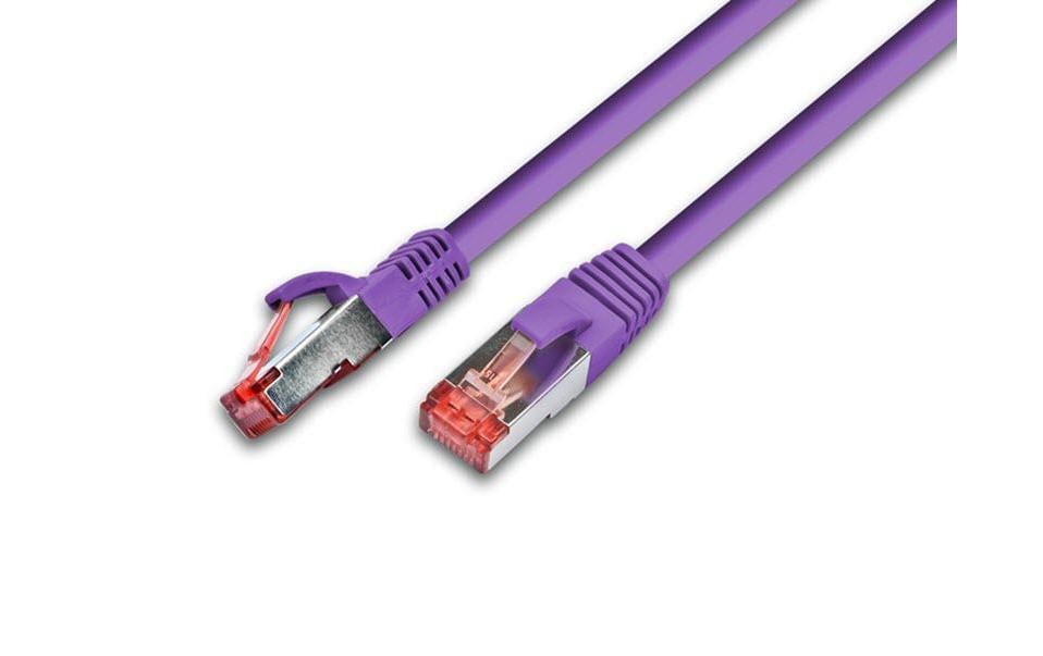 Wirewin Câble patch RJ-45 - RJ-45, Cat 6A, S/FTP, 0.25 m, Violet