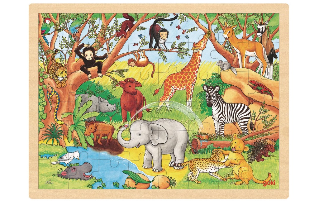 Goki Encart Puzzle Afrique