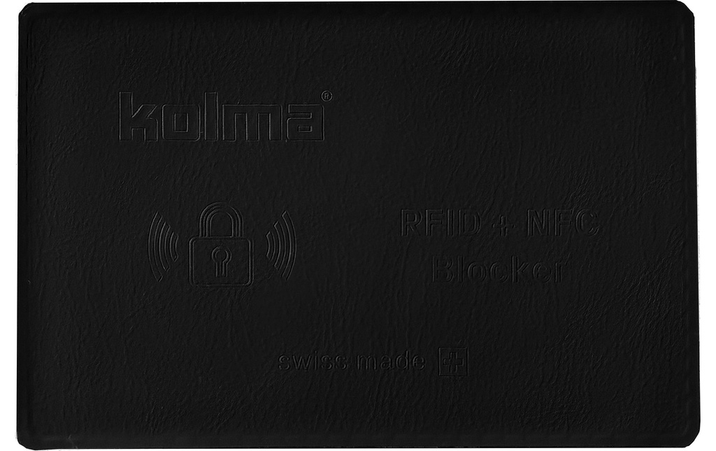 KOLMA Carte de blocage RFID noir