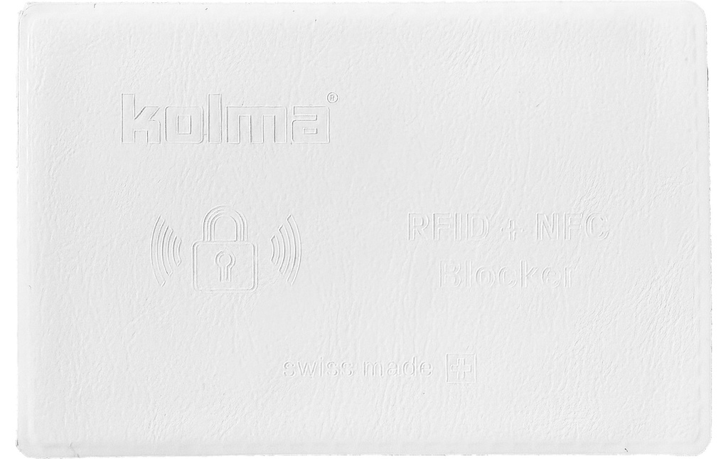 KOLMA Carte de blocage RFID blanc