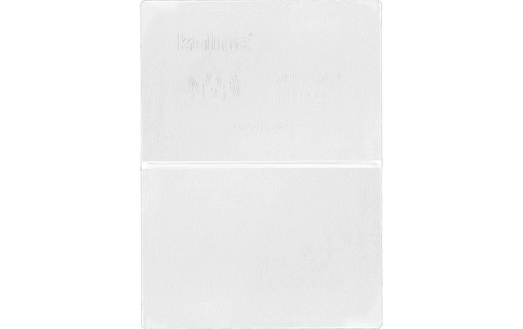 KOLMA Etui carte créd.doub.RFID blan