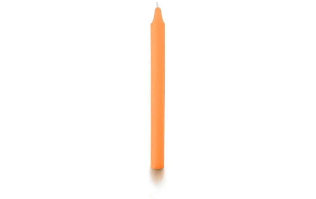 balthasar Bougie droite 27.5 cm x 2.2 cm, Orange fluo, 16 Pièce/s