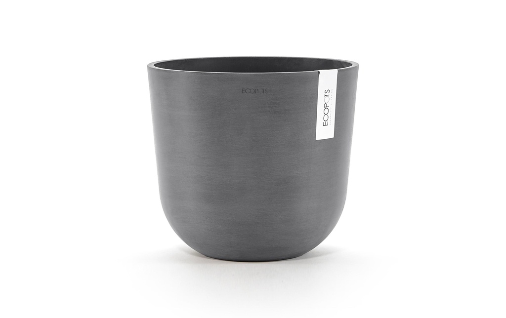 Ecopots Pot à fleur Oslo 25 Gris