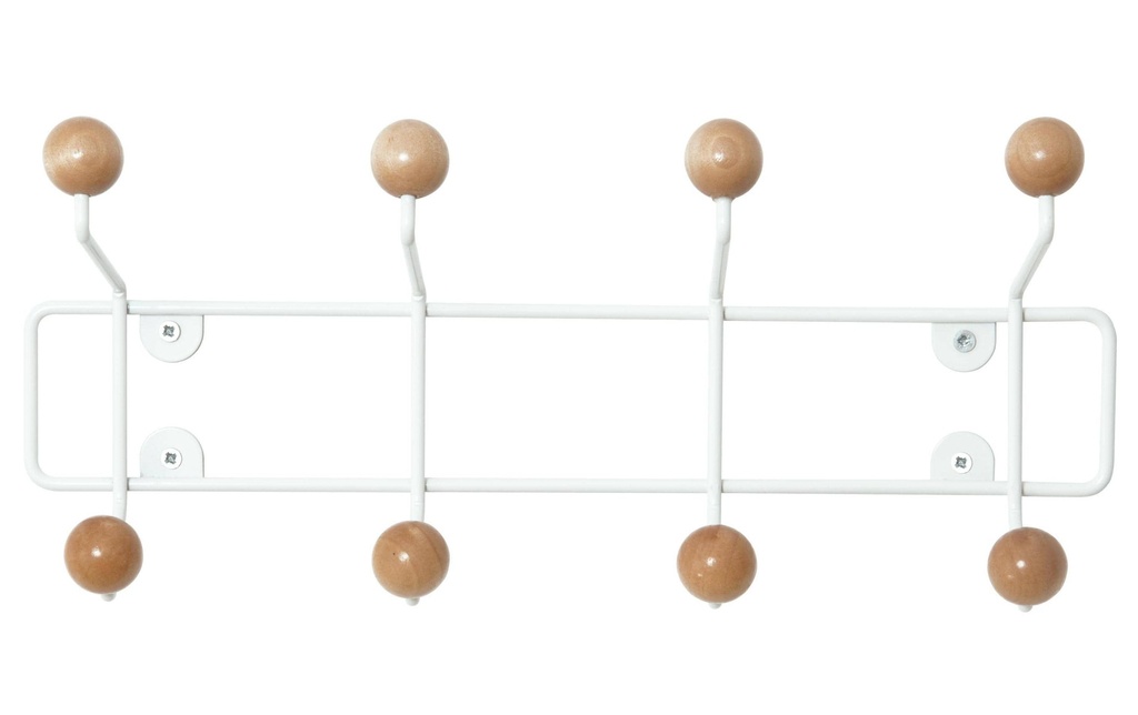 present time Portemanteau mural Saturnus 8 Suspensions, blanc/naturel