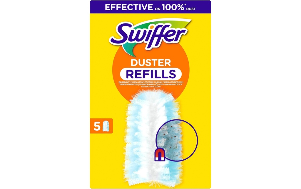 Swiffer Recharge de lingettes parfumées Staubmagnet Paquet de 5