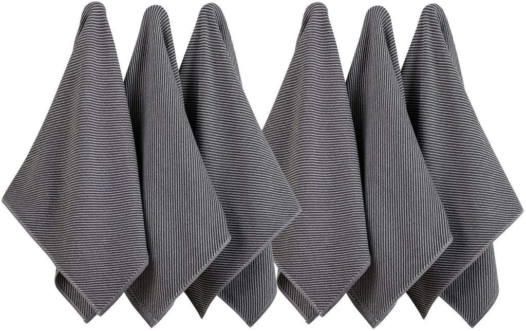 Hermia Ensemble de torchons pour la vaisselle Eloise Anthracite
