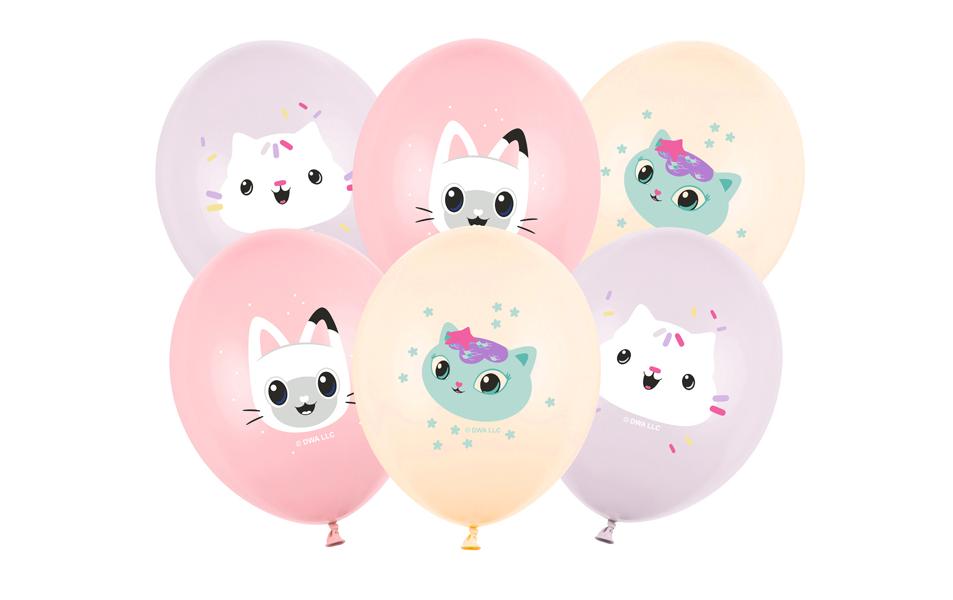 Partydeco Ballon de baudruche Gabby's Dollhouse 6 pièces