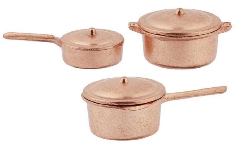HobbyFun Mini ustensiles Set de casseroles 3 pièces