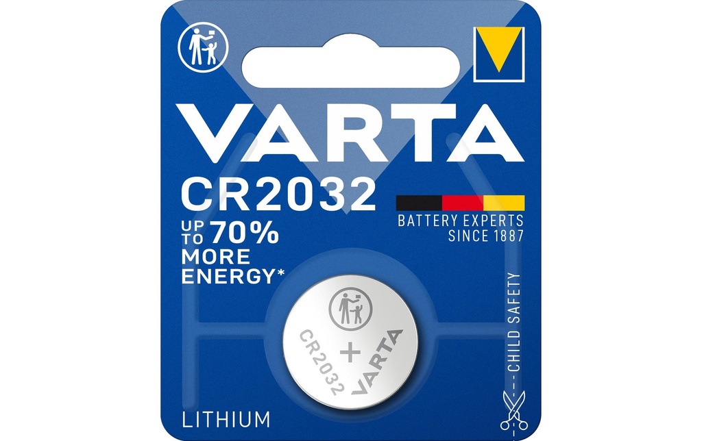 Varta Pile bouton CR2032 , 1 Pièce/s