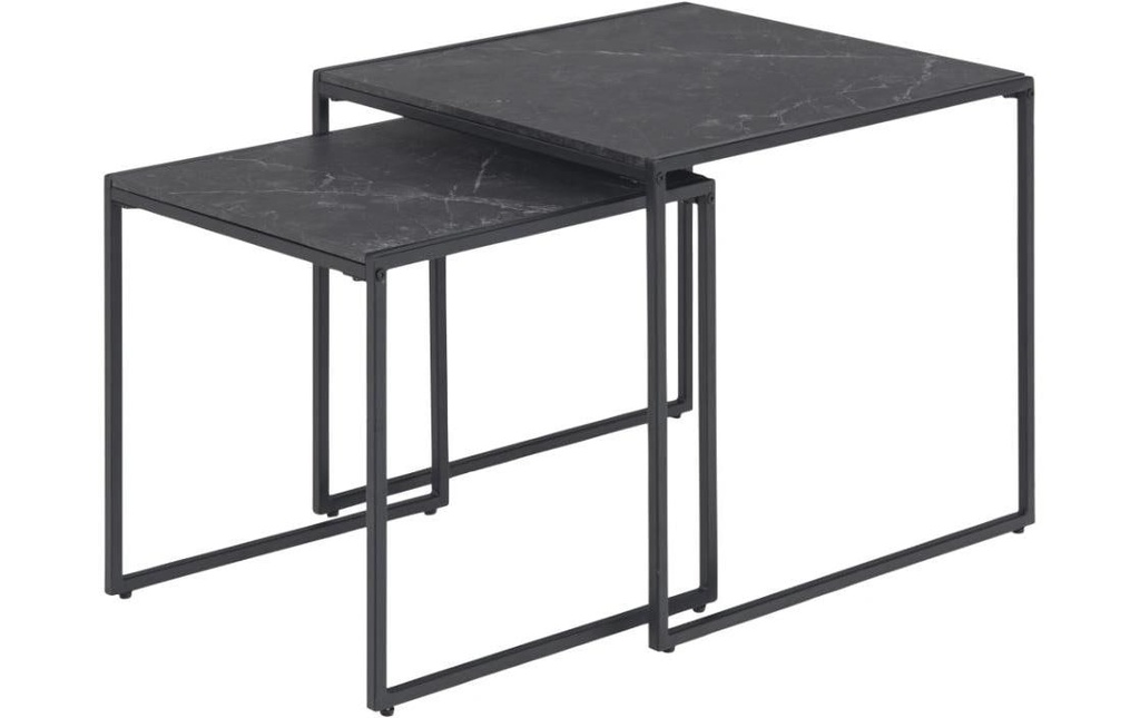 AC Design Table basse Infinity 2 pièces, Noir
