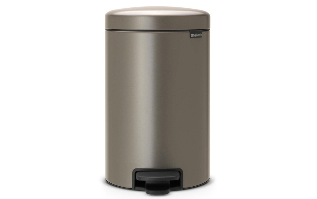 Brabantia Poubelle à pédale NewIcon 12 l, Platinum