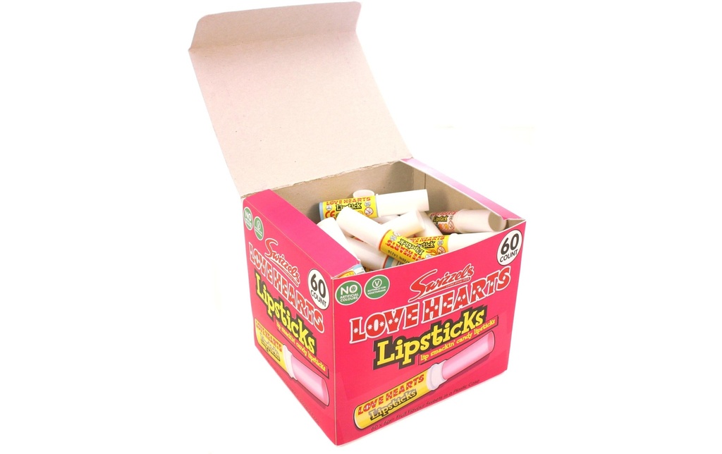 Swizzels Love Heart Lipsticks 60 pièces